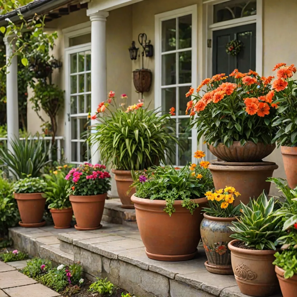 Kompozycje w donicach przed domem – nasze inspiracje